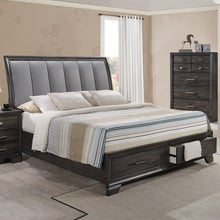 Load image into Gallery viewer, Crown Mark Jaymes Queen Storage Bed in Dark Brown image
