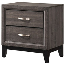 Load image into Gallery viewer, Crown Mark Akerson 2 Drawer Nightstand in Grey image
