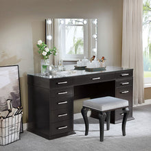 Load image into Gallery viewer, Valentina Vanity Set White &amp; Dark Gray
