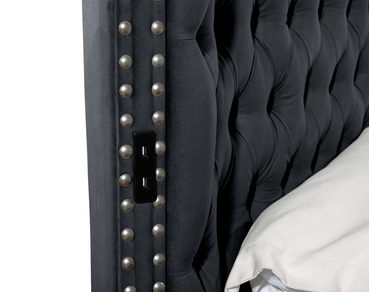 Galaxy Home Hazel King Bed in Black