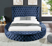 Load image into Gallery viewer, Galaxy Home Hazel King Bed in Blue
