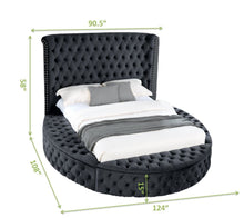 Load image into Gallery viewer, Galaxy Home Hazel King Bed in Black
