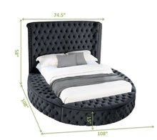 Load image into Gallery viewer, Galaxy Home Hazel Queen Bed in Black
