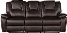 Load image into Gallery viewer, Galaxy Home Hong Kong Power Reclining Sofa in Brown image
