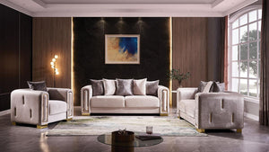 Galaxy Home Impreza Chair in Cream
