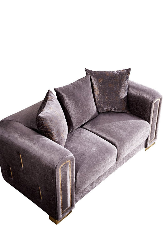 Galaxy Home Impreza Loveseat in Gray