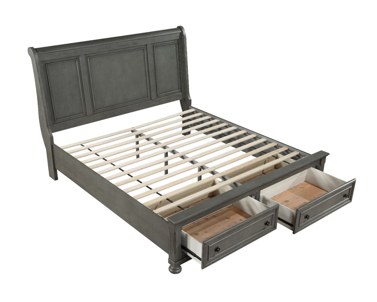 Galaxy Home Jackson King Bed in Gray