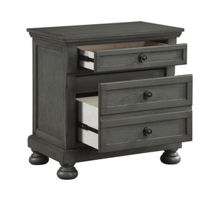 Galaxy Home Jackson Nightstand Gray - Ego Home Furniture
