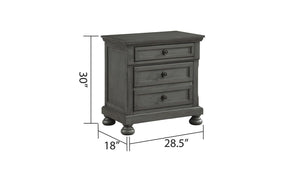 Galaxy Home Jackson Nightstand Gray - Ego Home Furniture