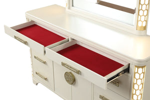 Galaxy Home Jasmine Dresser with LED - Ego Home Furniture
