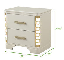 Load image into Gallery viewer, Galaxy Home Jasmine Nightstand in Beige - Ego Home Furniture
