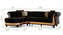 Load image into Gallery viewer, Galaxy Home Julia Sectional In Black
