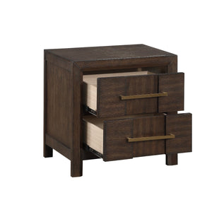 Galaxy Home Kenzo Nightstand in Brown - Ego Home Furniture