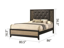 Load image into Gallery viewer, Galaxy Home Selena King Bed in Black
