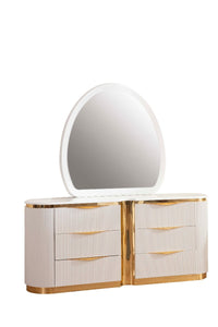 Galaxy Home Laura Dresser in White - Ego Home Furniture