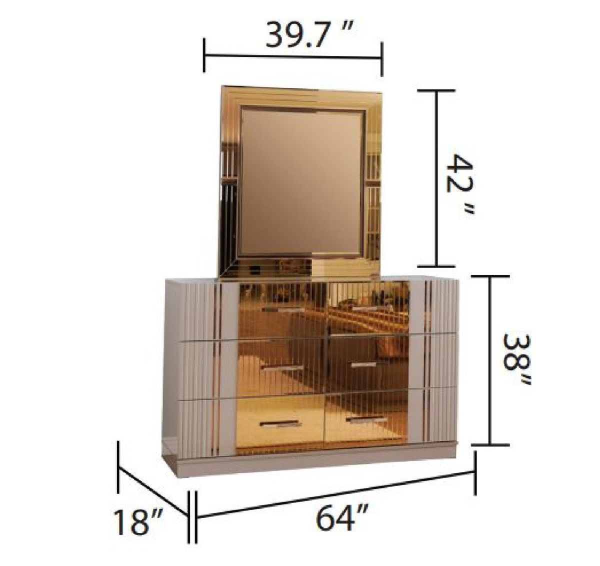 Galaxy Home Lorenzo Dresser River in Sand