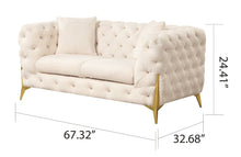 Load image into Gallery viewer, Galaxy Home Contempo Loveseat in Beige
