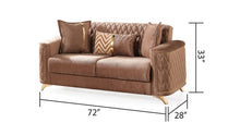 Load image into Gallery viewer, Galaxy Home Luna Loveseat in Copper
