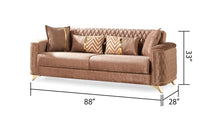 Load image into Gallery viewer, Galaxy Home Luna Sleeper Sofa in Copper
