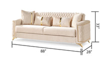 Load image into Gallery viewer, Galaxy Home Luna Sleeper Sofa in Ivory
