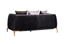 Load image into Gallery viewer, Galaxy Home Majesty Loveseat in Black
