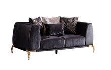 Load image into Gallery viewer, Galaxy Home Majesty Loveseat in Black image
