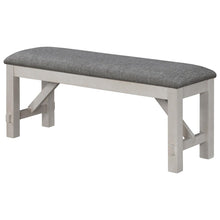 Load image into Gallery viewer, Crown Mark Maribelle Bench in Chalk/Grey image
