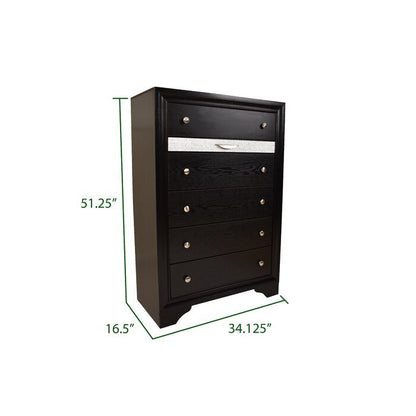 Galaxy Home Matrix Chest in Black