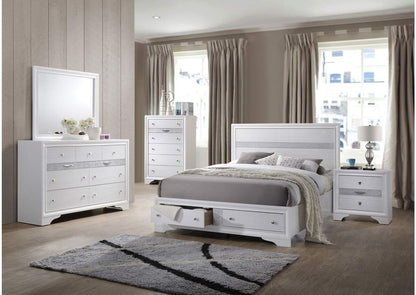 Galaxy Home Matrix King Bed in White
