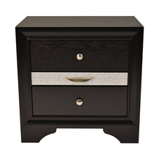 Load image into Gallery viewer, Galaxy Home Matrix Nightstand in Black image
