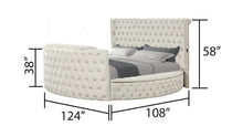 Load image into Gallery viewer, Galaxy Home Maya King Bed in Cream image
