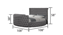 Load image into Gallery viewer, Galaxy Home Maya Queen Bed in Gray image

