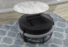Load image into Gallery viewer, T42 BLACK COFFEE TABLE WITH 3 STOOLS
