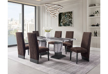 Load image into Gallery viewer, D12 DINING TABLE AND 6 D12 BROWN DINING CHAIRS
