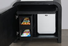 Load image into Gallery viewer, BECKETT WHITE/BLACK NIGHTSTAND WITH LED, COOLER AND SPEAKER
