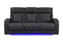 Load image into Gallery viewer, U8611 BLANCHE CHARCOAL POWER RECLINING SOFA WITH PHR AND LED
