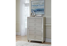 Load image into Gallery viewer, RILEY SILVER KING BED, DRESSER, MIRROR, 2 NIGHTSTANDS AND CHEST
