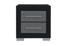 Load image into Gallery viewer, EMMA BLACK/GREY NIGHTSTAND
