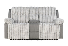 Load image into Gallery viewer, U6028 GREY CONSOLE RECLINING LOVESEAT
