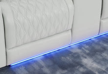 Load image into Gallery viewer, U8611 BLANCHE SILVER P2 PWR REC SOFA/PWR CONSOLE REC LOVESEAT
