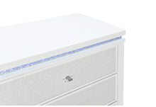 Load image into Gallery viewer, ALINA WHITE NIGHTSTAND WITH LED AND USB
