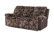 Load image into Gallery viewer, U6028 BROWN RECLINING SOFA

