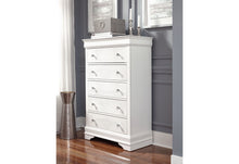 Load image into Gallery viewer, POMPEI WHITE QUEEN BED WITH LED DRESSER MIRROR AND NIGHTSTAND
