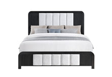 Load image into Gallery viewer, BECKETT WHITE/BLACK KING BED
