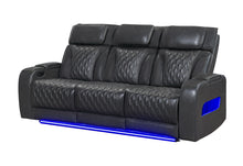 Load image into Gallery viewer, U8611 BLANCHE CHARCOAL POWER RECLINING SOFA WITH PHR AND LED
