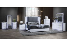 Load image into Gallery viewer, YLIME SMOOTH WHITE KING BED, DRESSER, MIRROR, NIGHTSTAND
