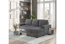 Load image into Gallery viewer, U2660 GREY L SOFA BED SECTIONAL WITH PULLOUT
