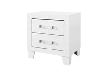 Load image into Gallery viewer, LUCCIA WHITE KING BED WITH LED, DRESSER, MIRROR, NIGHTSTAND
