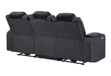 Load image into Gallery viewer, U8000 BLACK PWR REC SOFA W/PHR, DDT, READING LIGHT &amp; LED LIGHT
