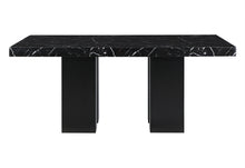 Load image into Gallery viewer, D03 DINING TABLE +6 D03 DINING CHAIRS BLACK

